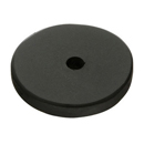 86341 - Sandcast Bronze - 1.25" Round Knob Backplate - Flat Black