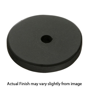 86341 - Sandcast Bronze - 1.25" Round Knob Backplate - Flat Black