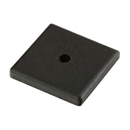 86342 - Sandcast Bronze - 1.25" Square Knob Backplate - Flat Black