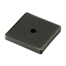 86342 - Sandcast Bronze - 1.25" Square Knob Backplate - Medium Bronze