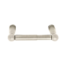 2304-3 - Sandcast Bronze - Spring Rod Paper Holder - Type 3 Rosette - Tumbled White Bronze