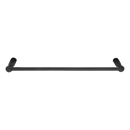 23024-4 - Sandcast Bronze - 12" Towel Bar - Type 4 Rosette - Flat Black