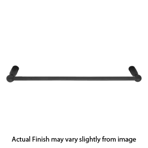 23024-4 - Sandcast Bronze - 12" Towel Bar - Type 4 Rosette - Flat Black