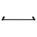 23024-1 - Sandcast Bronze - 12" Towel Bar - Type 1 Rosette - Medium Bronze