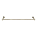 23024-6 - Sandcast Bronze - 12" Towel Bar - Type 6 Rosette - Tumbled White Bronze