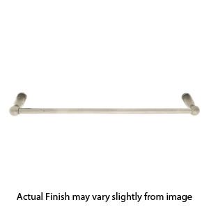 23024-3 - Sandcast Bronze - 12" Towel Bar - Type 3 Rosette - Tumbled White Bronze
