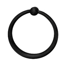 2301-4 - Sandcast Bronze - Towel Ring - Type 4 Rosette - Flat Black