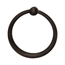 2301-1 - Sandcast Bronze - Towel Ring - Type 1 Rosette - Medium Bronze