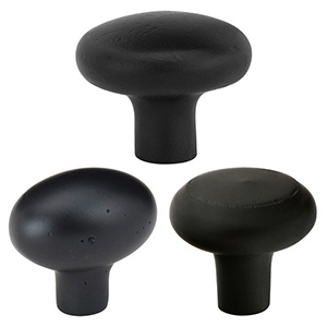 Sandcast Bronze Knobs - Flat Black