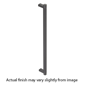24" cc Select Knurled Appliance Rectangular Pull - Flat Black