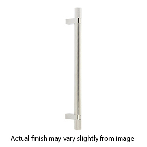 24" cc Select Knurled Appliance Bar Pull - Polished Nickel