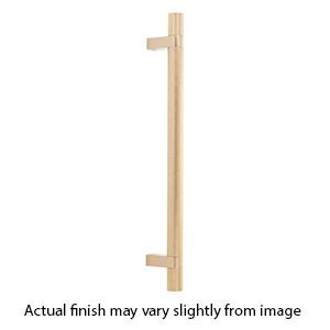 24" cc Select Knurled Appliance Bar Pull - Satin Brass