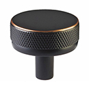 1-1/4" Select Knurled Cabinet Knob - Oil Rubbed Bronze