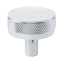 1-1/4" Select Knurled Cabinet Knob - Polished Chrome