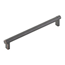 8" cc Select Knurled Cabinet Rectangular Pull - Oil Rubbed Bronze