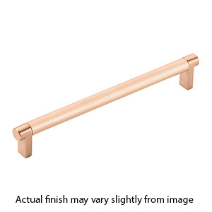 8" cc Select Knurled Cabinet Rectangular Pull - Satin Copper