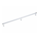 16" cc Select Knurled Cabinet Rectangular Pull - Polished Chrome