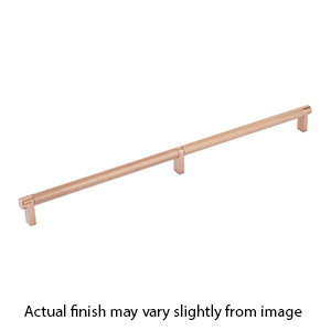 24" cc Select Knurled Cabinet Rectangular Pull - Satin Copper