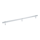 16" cc Select Knurled Cabinet Bar Pull - Polished Chrome