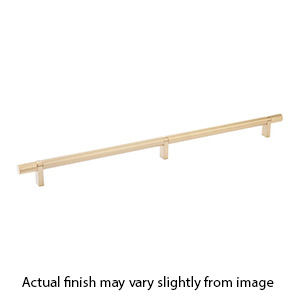 24" cc Select Knurled Cabinet Bar Pull - Satin Brass