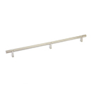 16" cc Select Knurled Cabinet Bar Pull - Satin Nickel