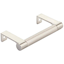 3.75" cc Select Knurled Cabinet Edge Pull - Satin Nickel