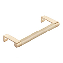 5.25" cc Select Knurled Cabinet Edge Pull - Satin Brass