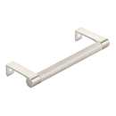 5.25" cc Select Knurled Cabinet Edge Pull - Satin Nickel