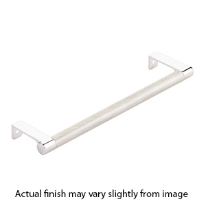8.25" cc Select Knurled Cabinet Edge Pull - Polished Nickel