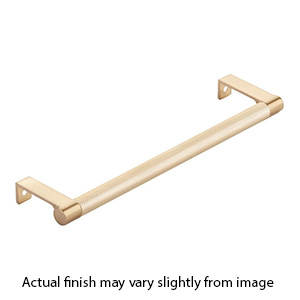 10.25" cc Select Knurled Cabinet Edge Pull - Satin Brass