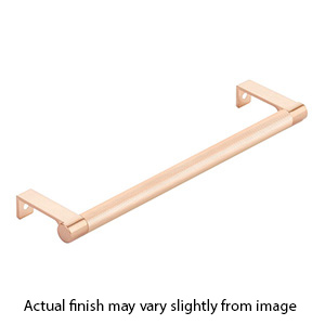 8.25" cc Select Knurled Cabinet Edge Pull - Satin Copper