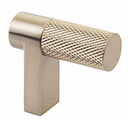 1-1/2" Select Knurled Cabinet Finger Pull - Satin Brass