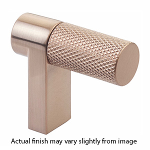1-1/2" Select Knurled Cabinet Finger Pull - Satin Copper