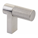 1-1/2" Select Knurled Cabinet Finger Pull - Satin Nickel