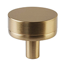 1-1/4" Select Smooth Cabinet Knob - Satin Brass