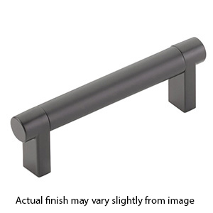 4" cc Select Smooth Cabinet Rectangular Pull - Flat Black