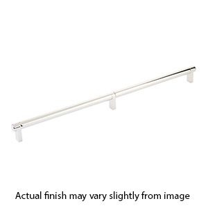 24" cc Select Smooth Cabinet Rectangular Pull - Polished Nickel