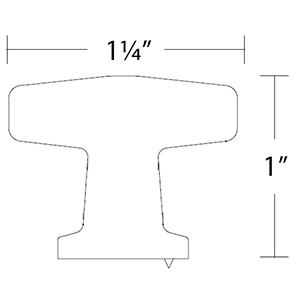86644 - Timeless Classics - 1.25" Kenter Knob - Oil Rubbed Bronze