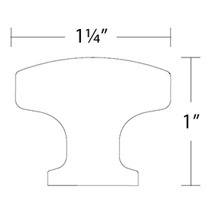 86642 - Timeless Classics - 1.25" Paxton Knob - Flat Black