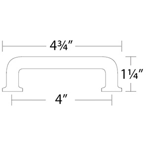 86634 - Timeless Classics - 4" Westridge Pull - Satin Nickel