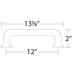 86640 - Timeless Classics - 12" Westridge Appliance Pull - Oil Rubbed Bronze