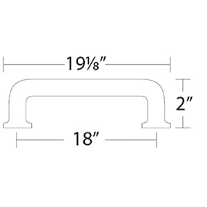 86641 - Timeless Classics - 18" Westridge Appliance Pull - Oil Rubbed Bronze