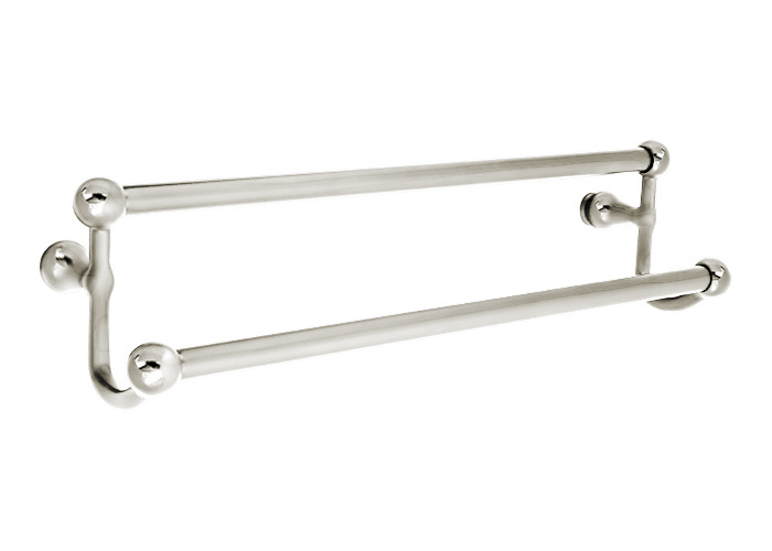 18 inch double towel bar chrome