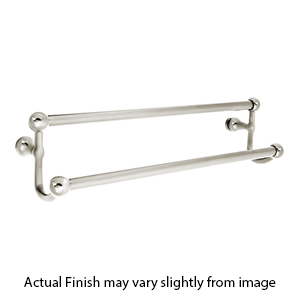 18 double towel top bar brushed nickel