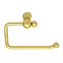 2604 - Traditional Brass - Euro Paper Holder - Rope Rosette - Unlacquered Brass