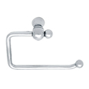 2604 - Traditional Brass - Euro Paper Holder - Oval Rosette - Polished Chrome