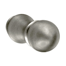 2608 - Traditional Brass - Single Hook Post - Oval Rosette - Pewter