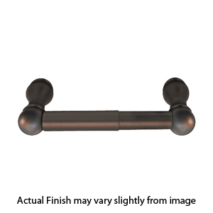 2605 - Traditional Brass - Spring Rod Paper Holder - Rectangular Rosette - Bronze