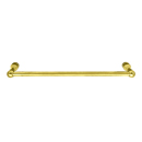 26024 - Traditional Brass - 12" Towel Bar - Rope Rosette - Unlacquered Brass