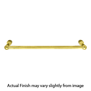 26021 - Traditional Brass - 18" Towel Bar - Rope Rosette - Unlacquered Brass